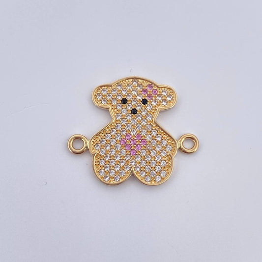 Herraje Oso Corazon 2.1gr / 2cm / Oro 18K &