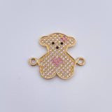 Herraje Oso Corazon 2.1gr / 2cm / Oro 18K &
