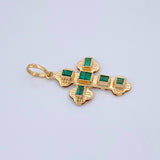 Dije Cruz Plana 1.4gr / 2.6cm / Oro Amarillo 18K &