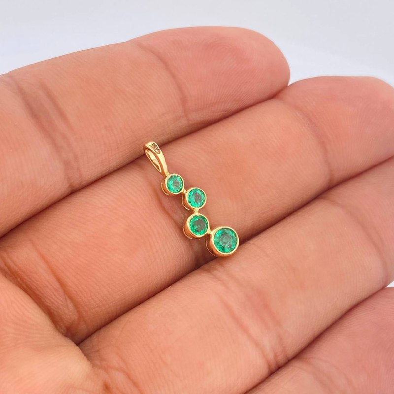Dije Bolas 0.85gr / 2.1cm / Oro Amarillo 18K $