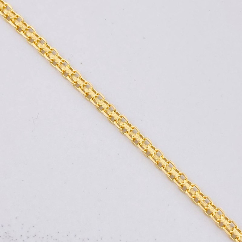 Pulso Chino 2.45g / 19.1cm / 2.45mm Oro Amarillo 18K