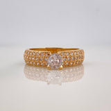 Anillo Solitario Churumbela 3.05 g / T6 1/2 Oro Amarillo 18K