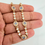 Pulso Tennis Halo 10 g / 18.1 cm / 7.11 mm Oro Amarillo 18K