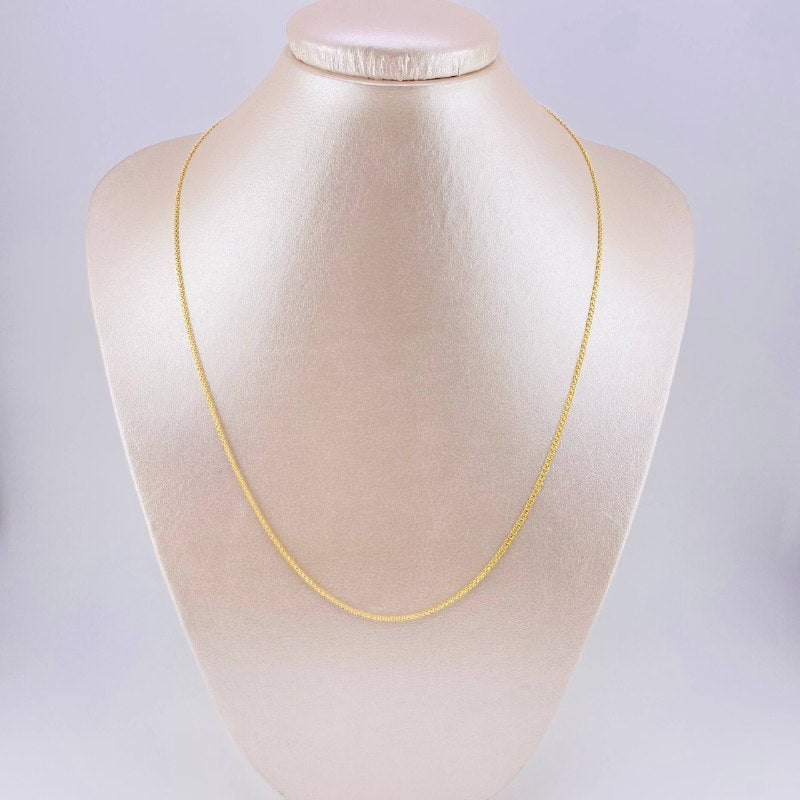 Cadena China 1.85g / 45cm / 1.1mm Oro Amarillo 18K