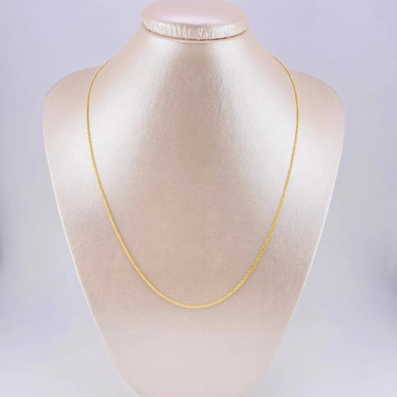 Cadena China 1.85g / 45cm / 0.6mm Oro Amarillo 18K