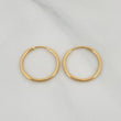 Candongas Aro Liso 0.7 g / 1.5 cm Oro Amarillo 18K