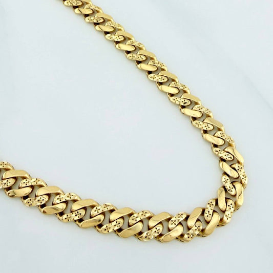 Cadena Cubana Monaco 24.75 g / 61.8 cm / 6.2 mm Oro Amarillo 18K