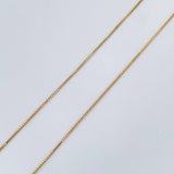 Set Cadena y Dije Veneciana + Cruz Cristo 1.4gr / Oro Amarillo 18K (Oferta) $