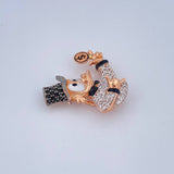 Herraje Pato Inspirado 4.1gr / 2.4cm / Tres Oros 18K $