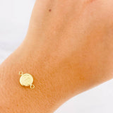 Herraje Circulo Letra L 0.4g / 1.5cm Oro Amarillo 18K