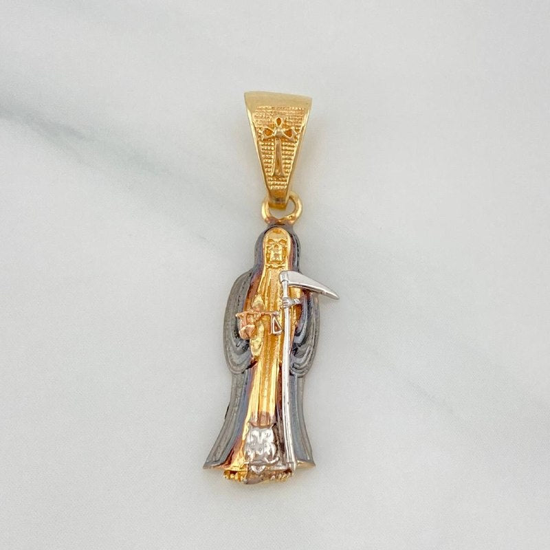 Dije Santa Muerte 2.5 g / 3 cm Tres Oros 18K