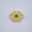 Herraje Trebol Cuatro Hojas 0.75gr / 1.2cm / Oro Amarillo 18K &
