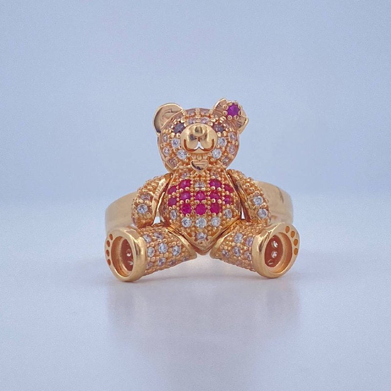 Anillo Oso Articulado 6.25gr / T7 / Oro Amarillo 18K &
