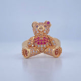 Anillo Oso Articulado 6.25gr / T7 / Oro Amarillo 18K &
