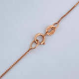 Set Cadena y Dije Veneciana + Silueta Corazon 1.75gr / Oro Rosa 18K (Oferta) $