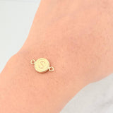 Herraje Circulo Letra S 0.6g / 1.7cm Oro Amarillo 18K