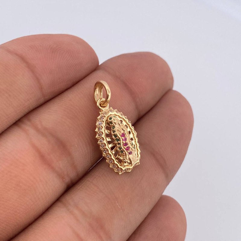 Dije Virgen de Guadalupe 2.9gr / 2.3cm / Oro 18K &