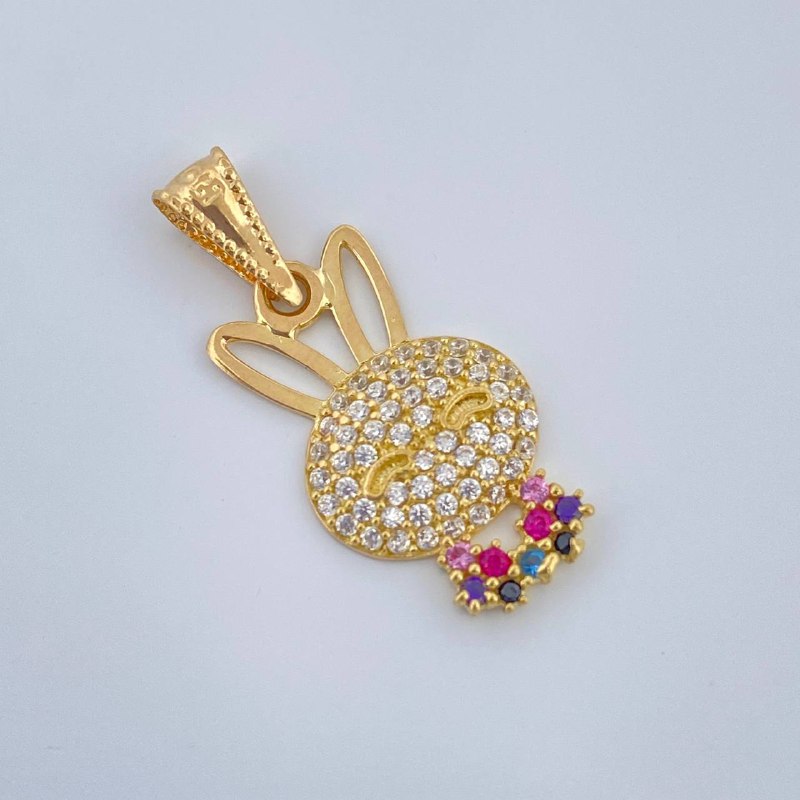 Dije Rostro Conejo 1.35gr / 2.5cm / Oro Amarillo 18K %