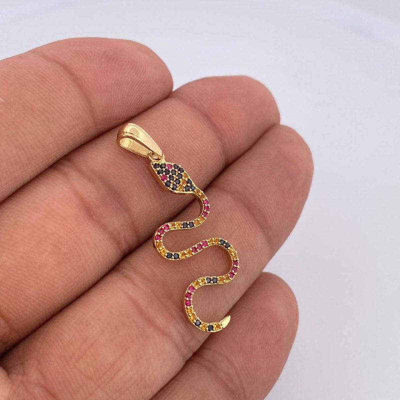 Dije Serpiente 1.85gr / 4cm / Oro 18K &