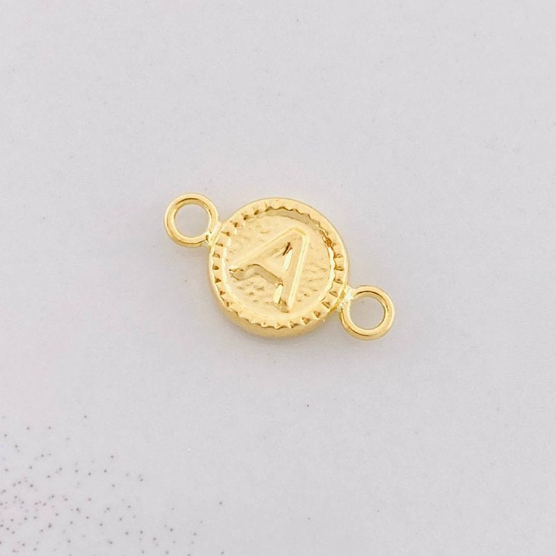 Herraje Circulo Letra A 0.4g / 1.5cm Oro Amarillo 18K