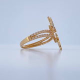 Anillo Pareja Mariposas 2.9gr / T6 1/2 / Oro Amarillo 18K &