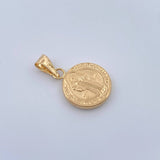 Dije San Benito 0.85gr / 2.2cm / Oro Amarillo 18K &