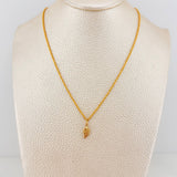 Set Cadena Lazo + Dije Ala / 1,15 gr / 45 cm Oro Amarillo 18K