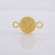 Herraje Circulo Letra D 0.4g / 1.5cm Oro Amarillo 18K