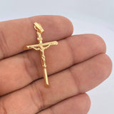 Dije Cruz Cristo 2.1gr / 4.7cm / Oro Amarillo 18K &