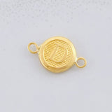 Herraje Circulo Letra D 0.4g / 1.5cm Oro Amarillo 18K