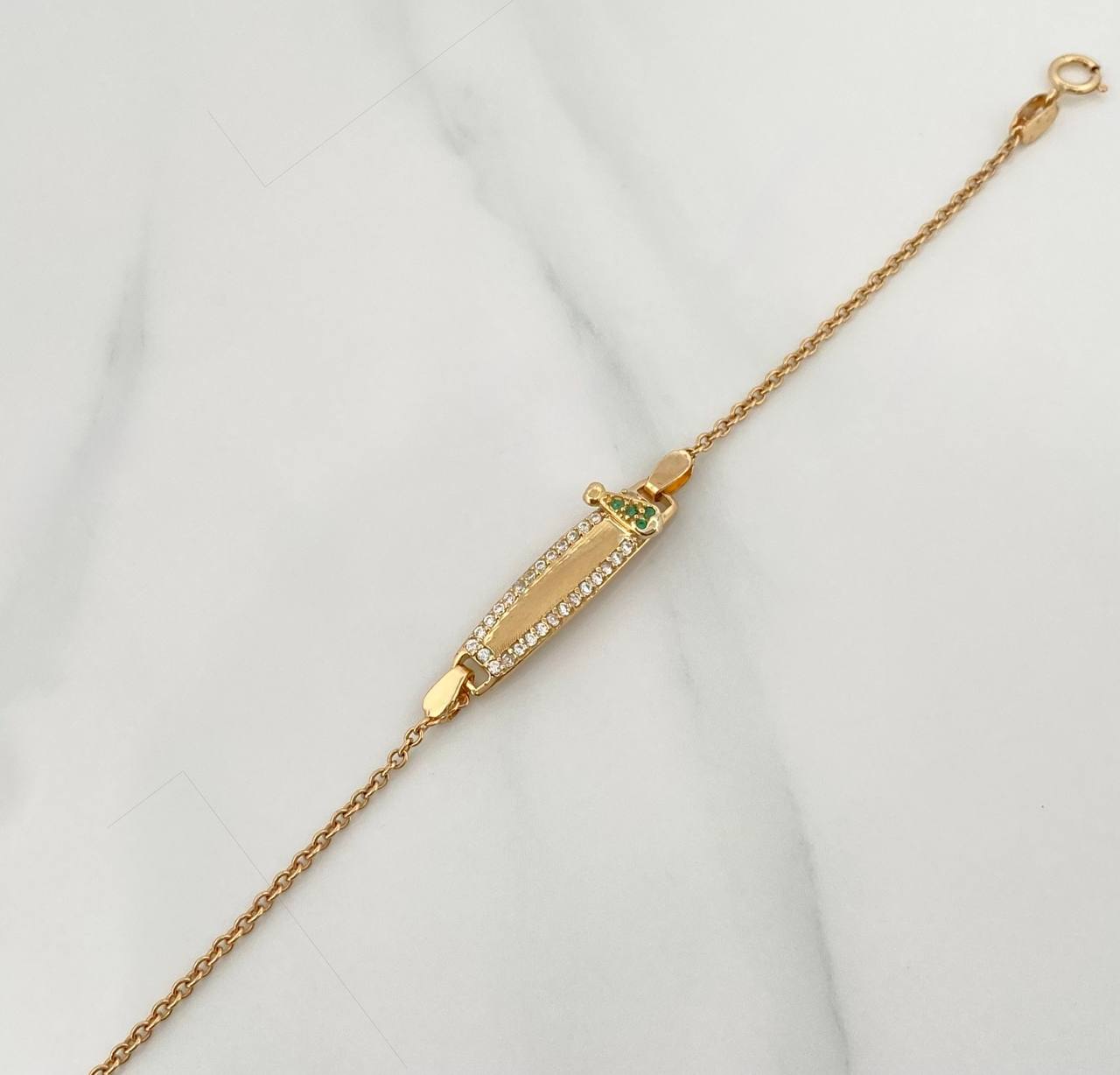 Pulso Bebé Placa Bebe Aro Seguido Corbata 2.75 g / 13.4 cm / 0.75 mm Oro Amarillo 18K