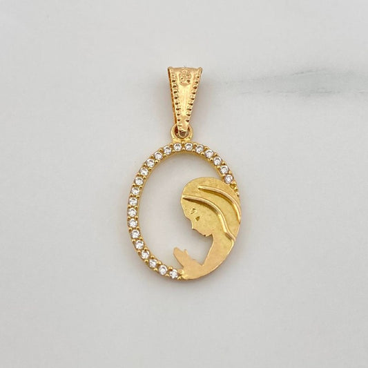 Dije Virgen Maria 1gr / 2.4cm / Oro Amarillo 18K &