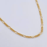 Cadena Figaro 2.4gr / 60cm / +1 Oro 18K &