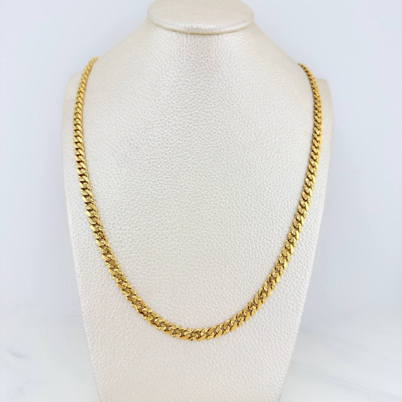 Cadena Cubana Infinito 19.4 g / 61 cm / 4.8 mm Oro Amarillo 18K