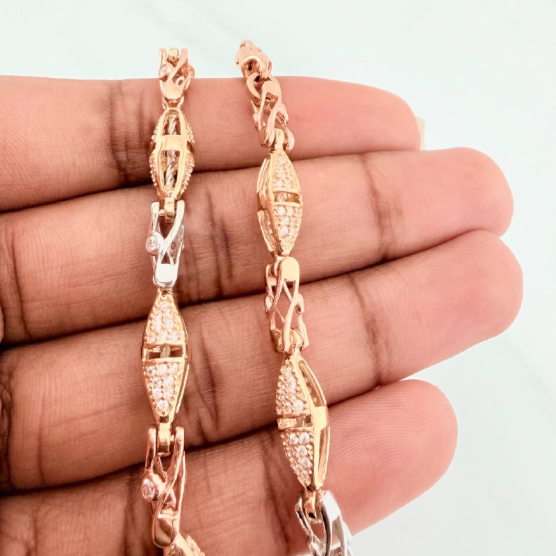 Pulso Rustico Dubai 16.65 g / 20 cm / 5.8 mm Tres Oros 18K