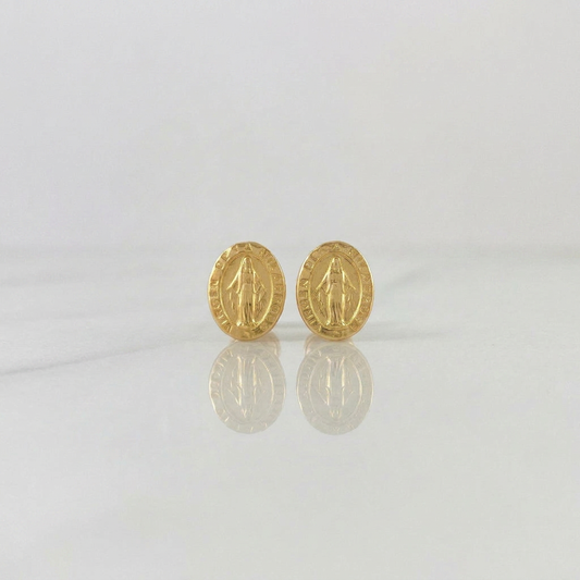 Topos Virgen Milagrosa 0.85 g / 4 mm Oro Amarillo 18K