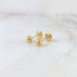 Topos Bola Diamantada 0.4 g / 3 mm Oro Amarillo 18K