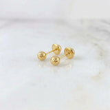 Topos Bola Diamantada 0.45g / 3mm Oro Amarillo 18K