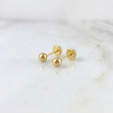 Topos Bola Lisa 0.45g / 3mm Oro Amarillo 18K