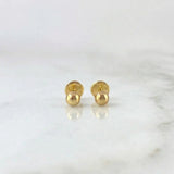 Topos Bola Lisa 0.45g / 3mm Oro Amarillo 18K