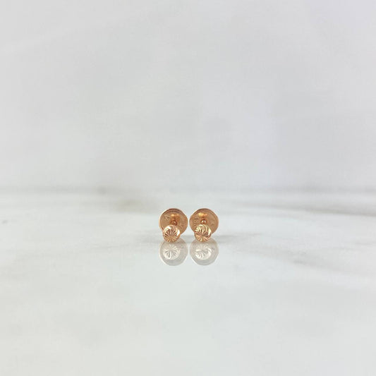 Topos Bola Diamantada 0.4g / 3mm Oro Rosa 18K