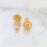 Topos Bola Lisa 0.5 g / 3 mm Oro Amarillo 18K