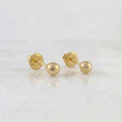 Topos Bola Lisa 0.4 g / 3 mm Oro Amarillo 18K