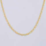 Cadena Escalera Plana 2.9 g / 50 cm / 2.2 mm Tres Oros 18K