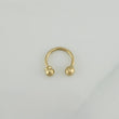 Piercing Curvo Bola 0.4 g / 1 cm Oro Amarillo 18K
