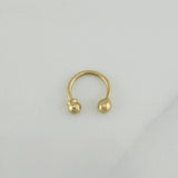 Piercing Curvo Bola 0.4 g / 1 cm Oro Amarillo 18K