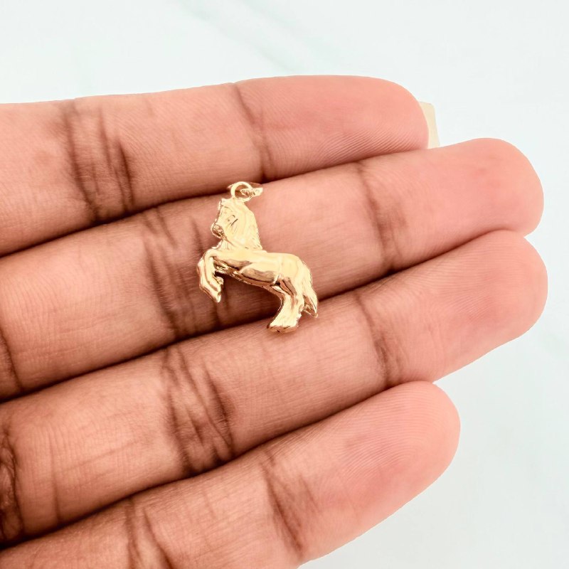 Dije Caballo 0.55 g / 1.8 cm Oro Amarillo 18K