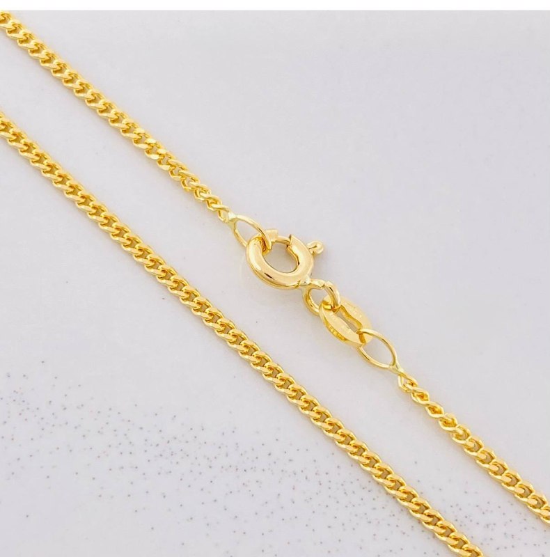 Cadena Mini Cubana 4.75g / 50cm / 1.47mm Oro Amarillo 18K