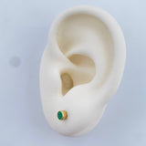 Topos Bisel Esmeralda 0.95gr / Oro Amarillo 18K %