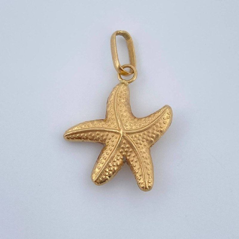 Dije Estrella De Mar 0.9gr / 2.5cm / Oro Amarillo 18K &